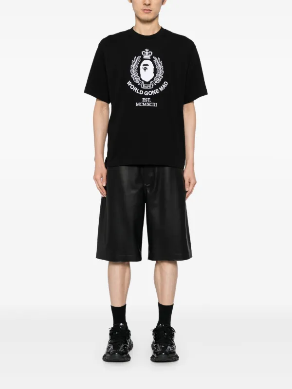 A BATHING APE® ロゴ Tシャツ | ブラック | FARFETCH JP