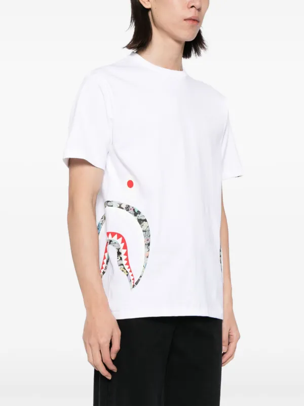 Bape abc side shark tee best sale