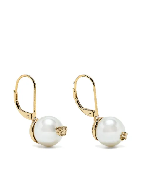 BAPY BY *A BATHING APE® logo pearl earrings