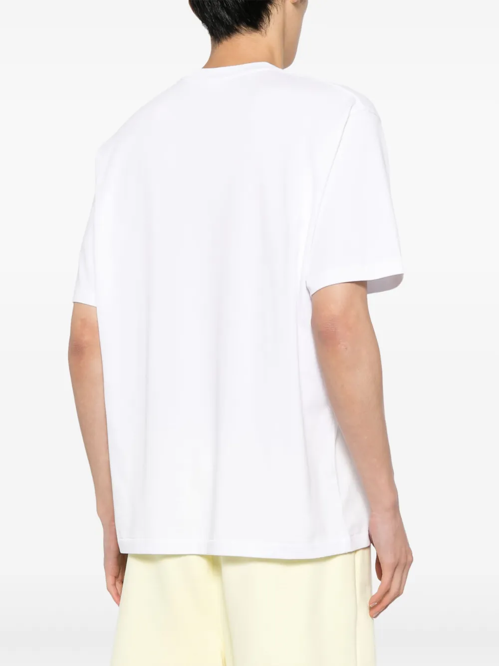 A BATHING APE T-shirt met geborduurd logo Wit