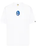 A BATHING APE® logo-embroidered t-shirt - White
