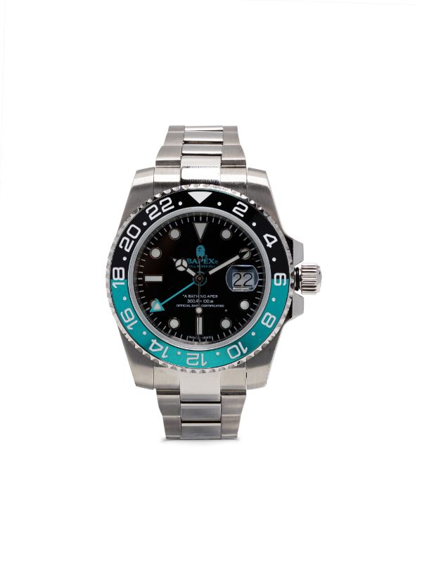 A BATHING APE® Classic Type 2 BAPEX Watch | Silver | FARFETCH AU