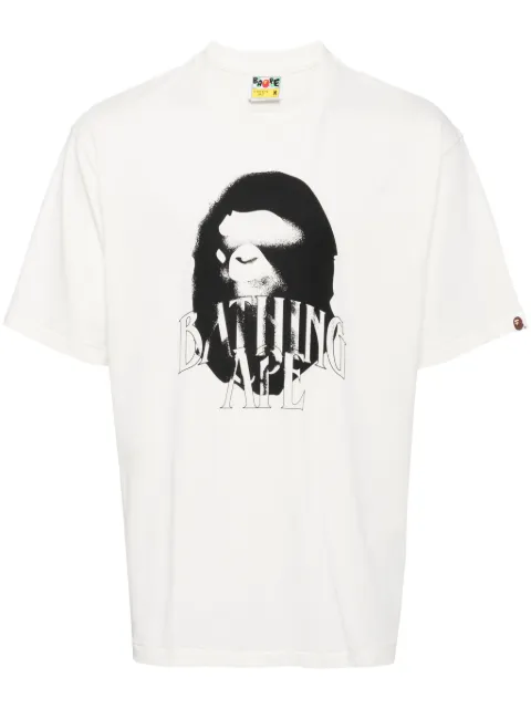 A BATHING APE® spray print logo relaxed fit tee