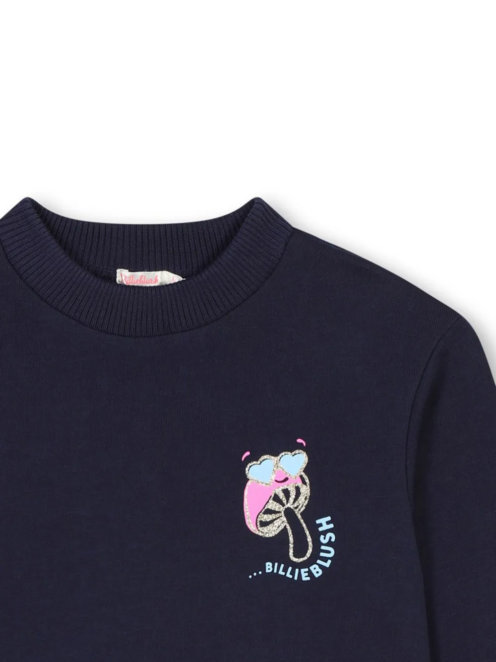 Billieblush Katoenen sweater met logo Blauw