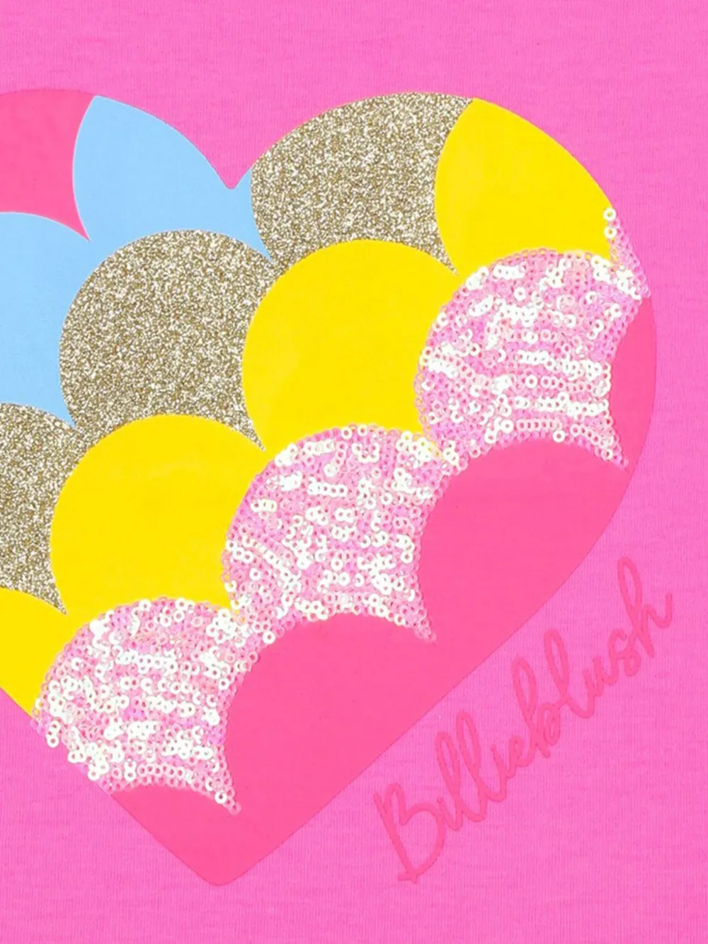 Billieblush T-shirt verfraaid met pailletten en hartpatroon Roze