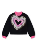 Billieblush sequin-embellished knitted sweater - Blue