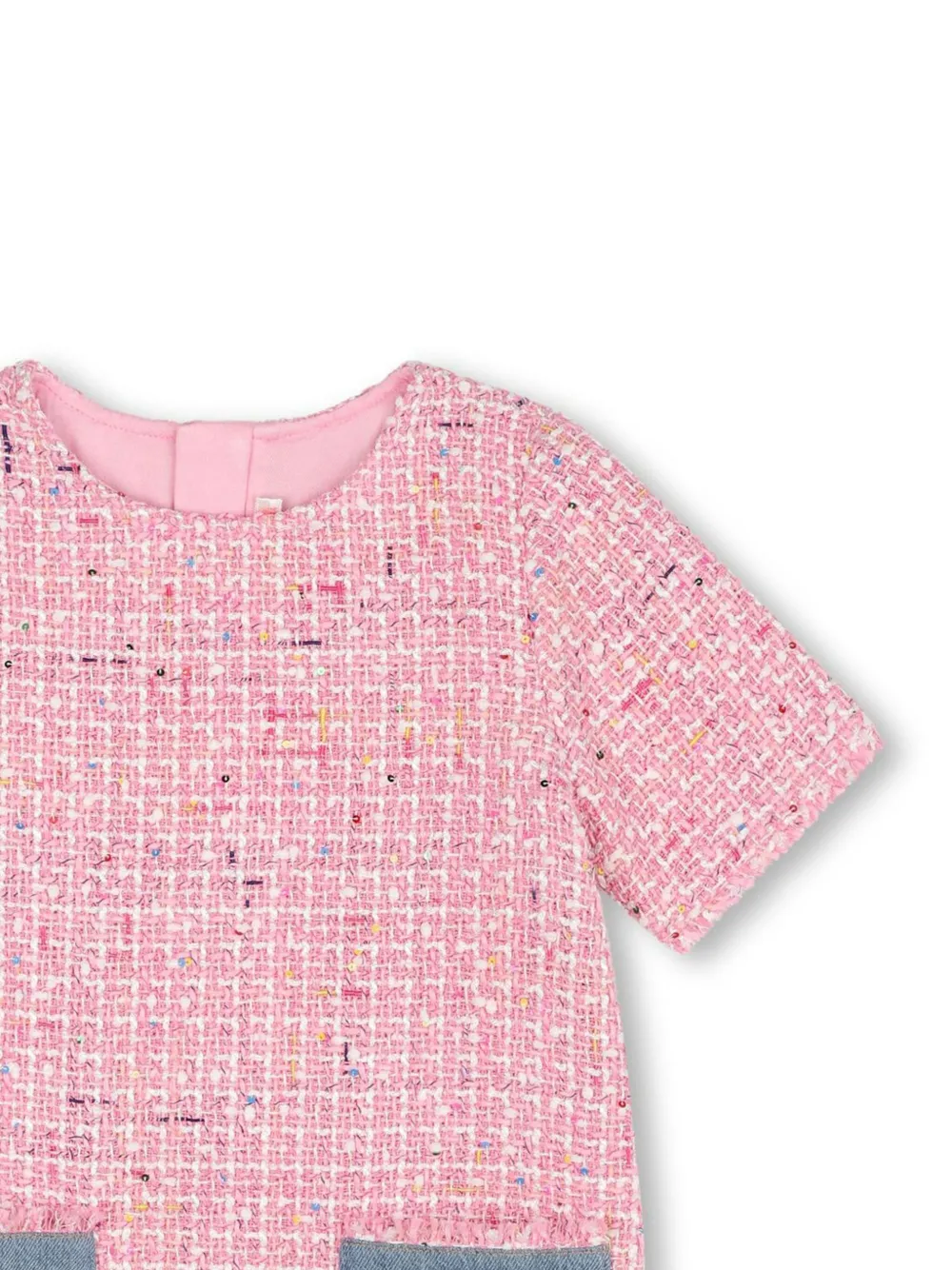 Billieblush Bouclé tweed jurk Roze