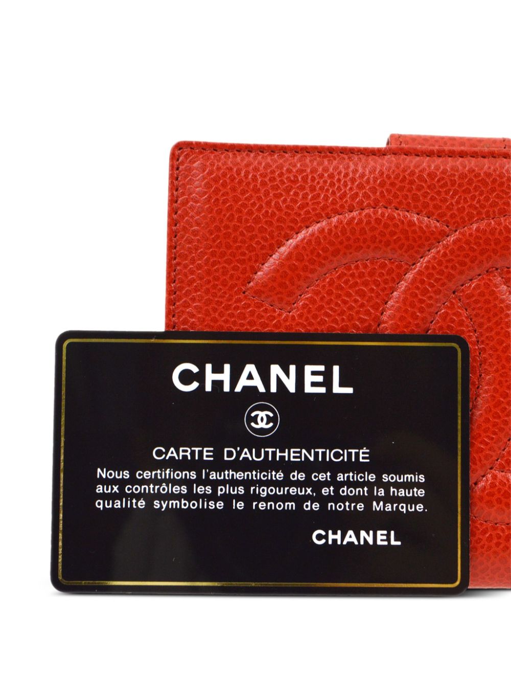 CHANEL 1990-2000s CC leather wallet Women