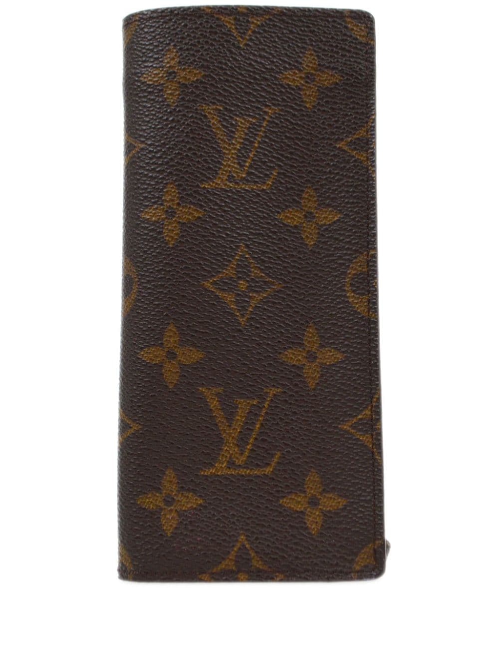 Pre-owned Louis Vuitton 1999 Etui Glasses Case In Brown