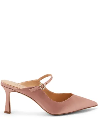 Badgley Mischka Kaylin 75mm ポインテッドトゥ ミュール | ピンク 