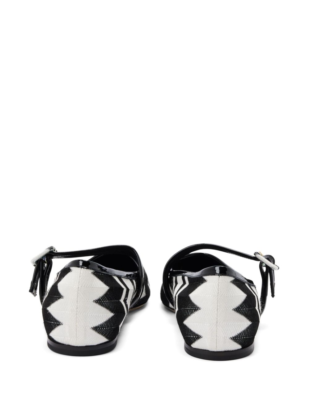 Missoni Ballerina's met zigzag-patroon Wit