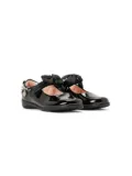 Lelli Kelly chain-link detail patent leather school shoes - Black