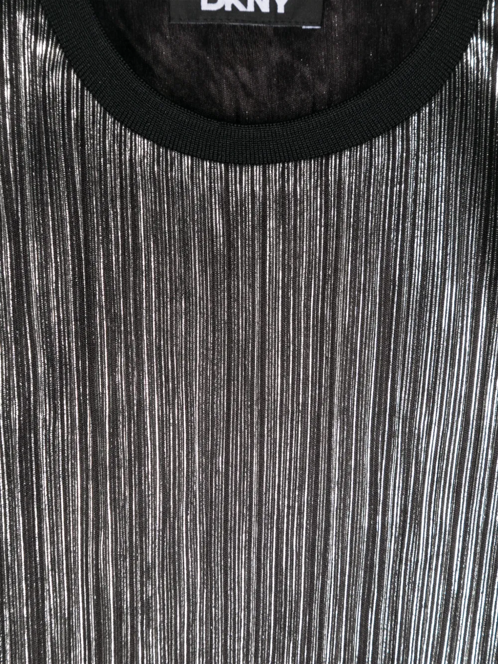 Dkny Kids Plissé T-shirt Zwart
