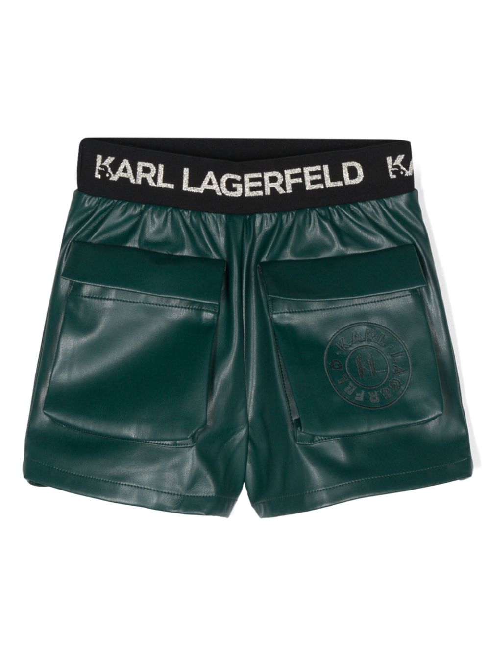 KARL LAGERFELD LOGO缀饰短裤 