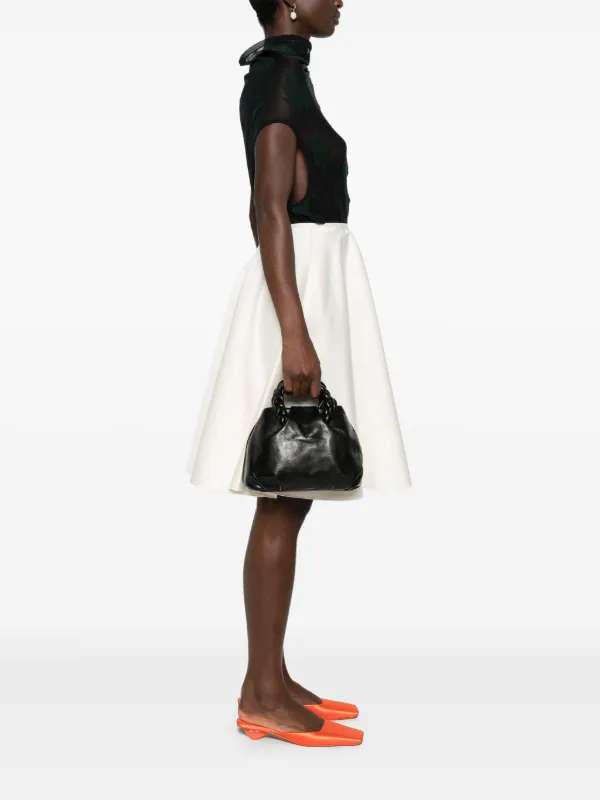 【うさぎ】美品　HEREU ヘリュー / BOMBON ボンボン　ブラック BOMBON - Small Plaited-handle Leather Crossbody Bag - HEREU JAPAN