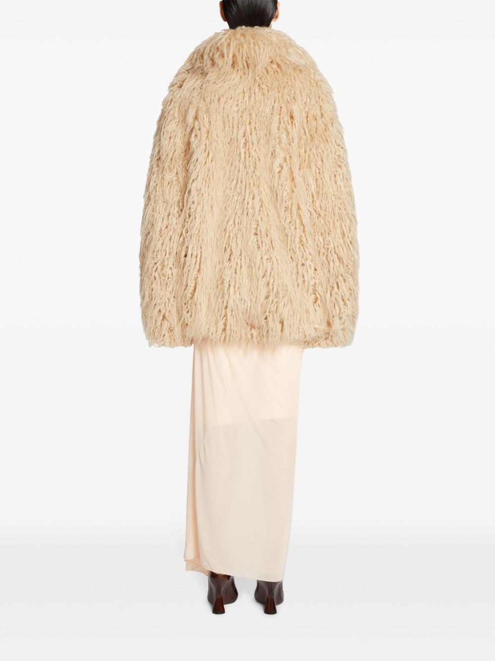 Shop Dries Van Noten Draped Skirt In Neutrals