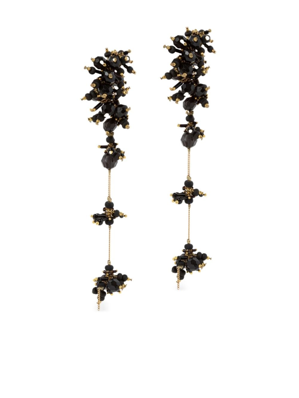 DRIES VAN NOTEN GLASS DROP EARRINGS 