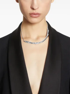 DRIES VAN NOTEN クリスタル ネックレス | シルバートーン | FARFETCH JP