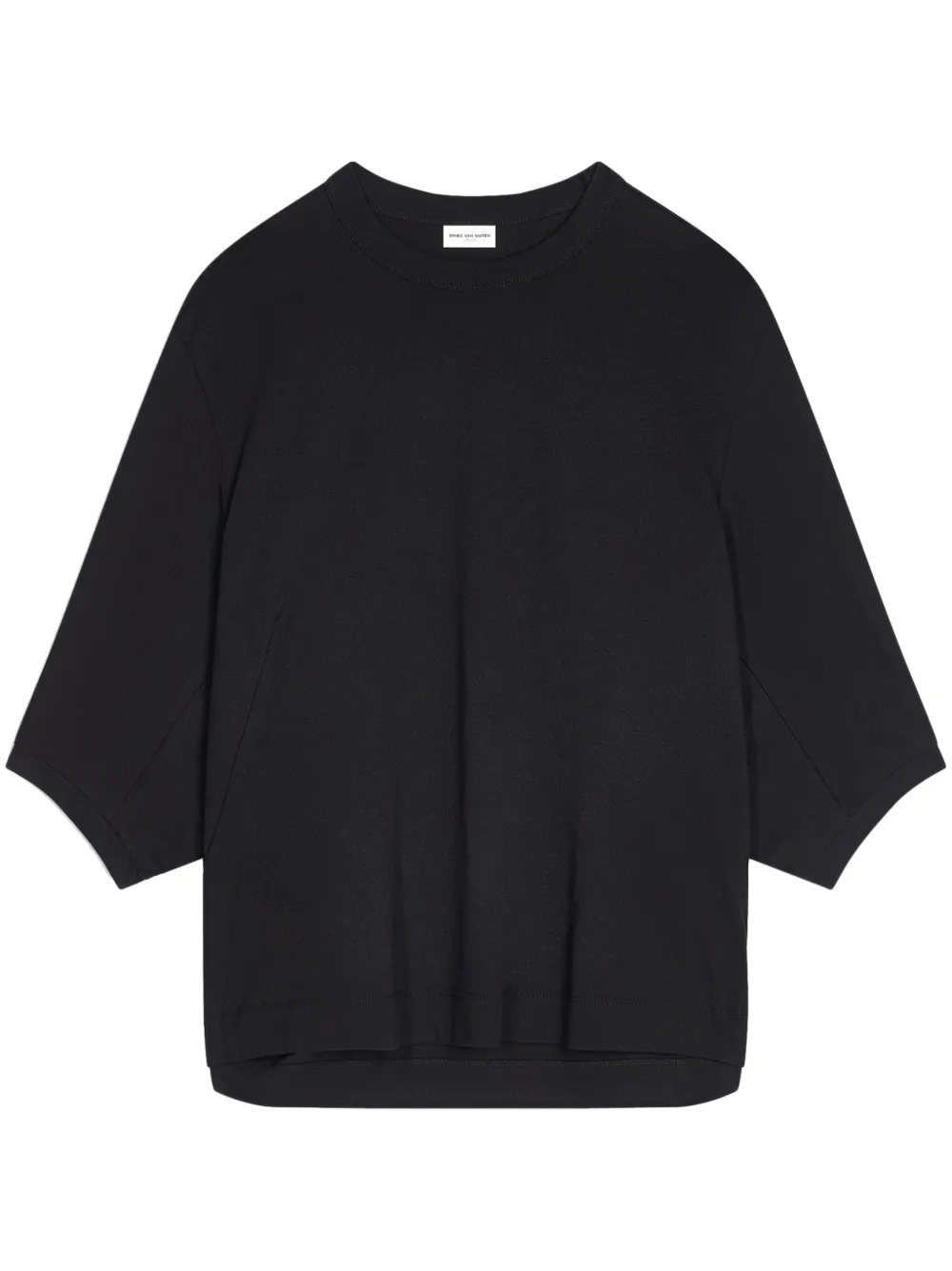 DRIES VAN NOTEN T-shirt met ballonmouwen Zwart