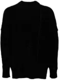 Isabel Benenato crew -neck jumper - Black