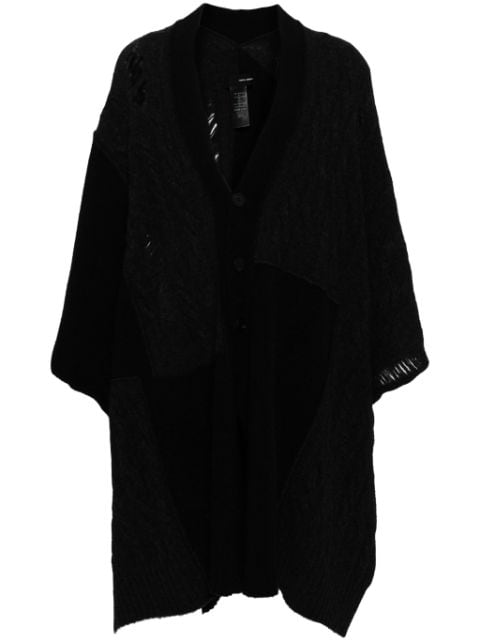 Isabel Benenato knitted cape coat