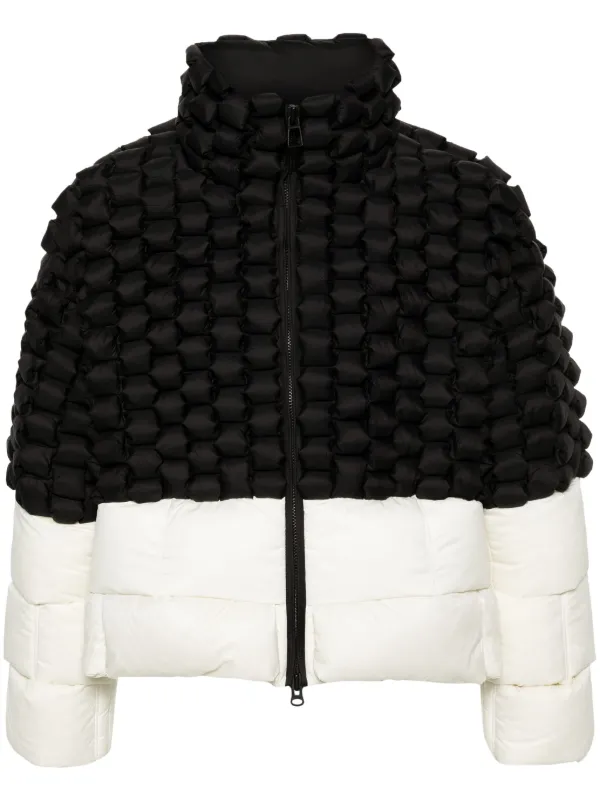 Moncler nil houndstooth puffer jacket deals