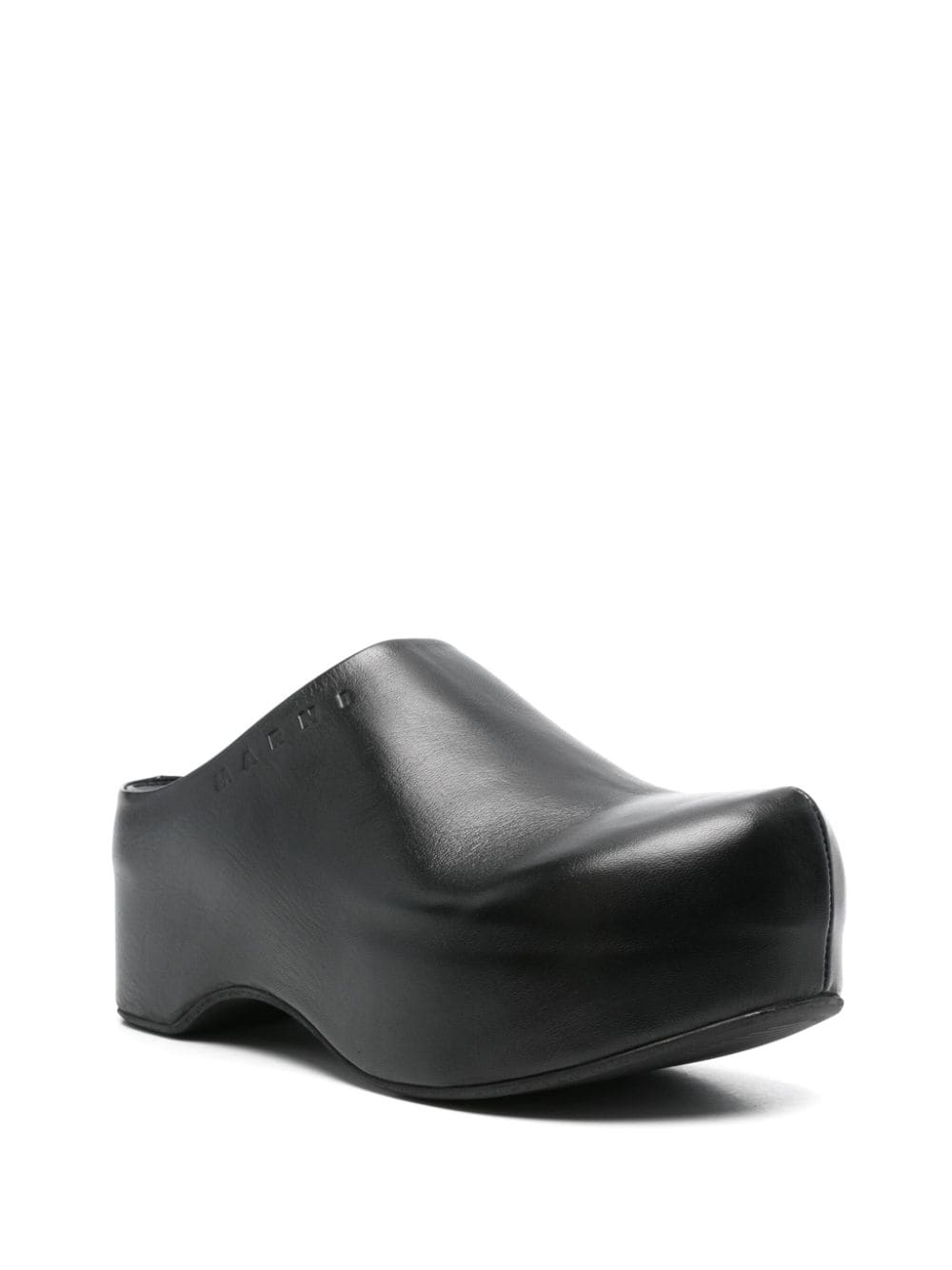 Shop Marni 75mm Sabot Clogs In Black