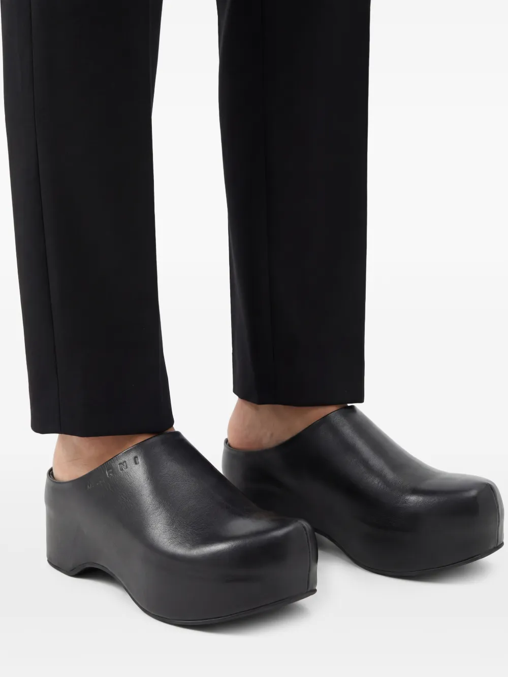 Marni 75 mm Sabot klompen Zwart
