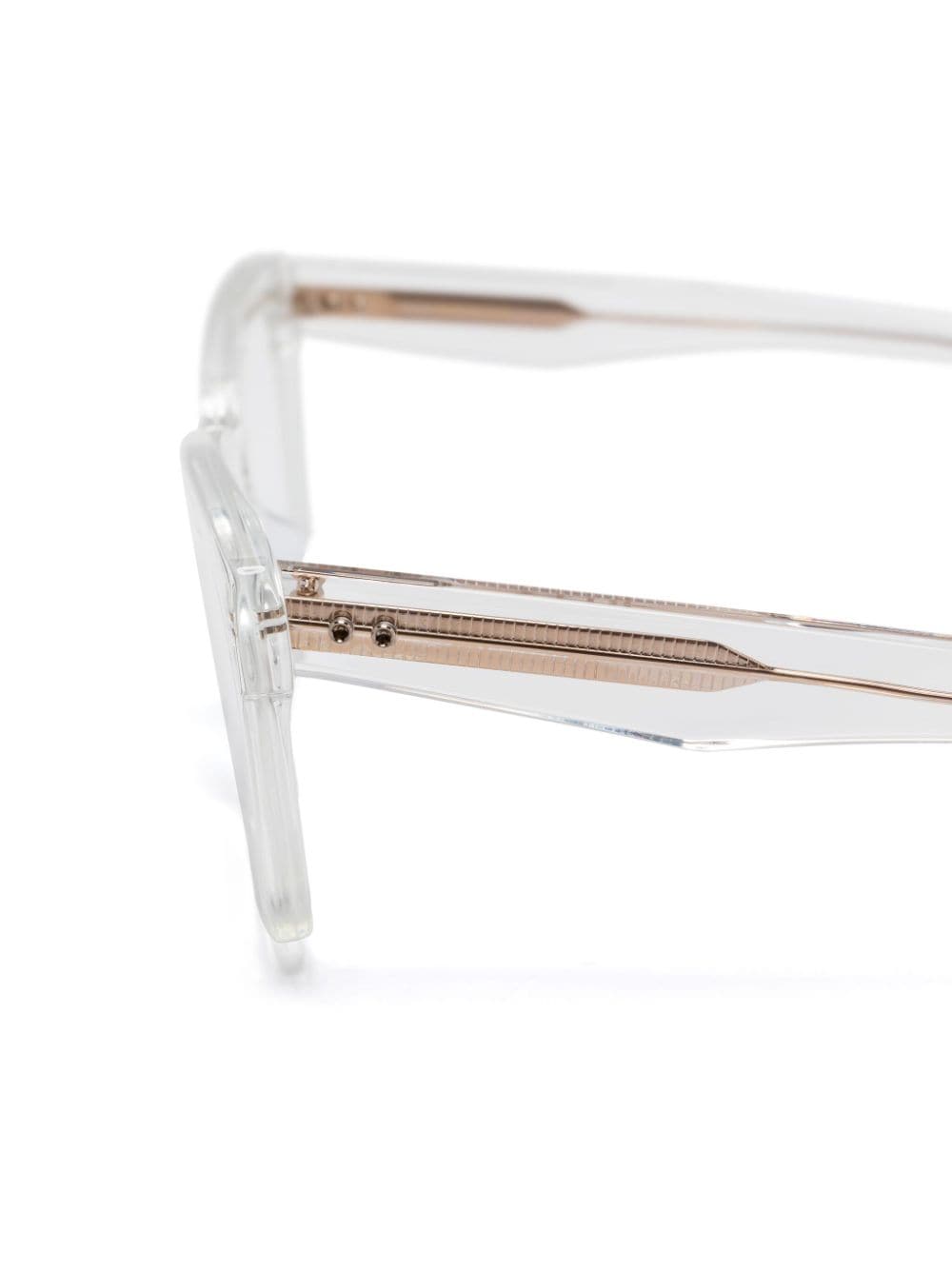 Shop Dita Eyewear Amoza Glasses In 白色