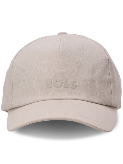 BOSS logo-print cotton cap