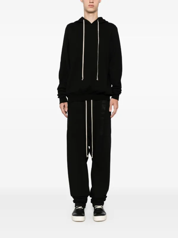 Rick Owens DRKSHDW Drawstring Cargo Track Pants | Black