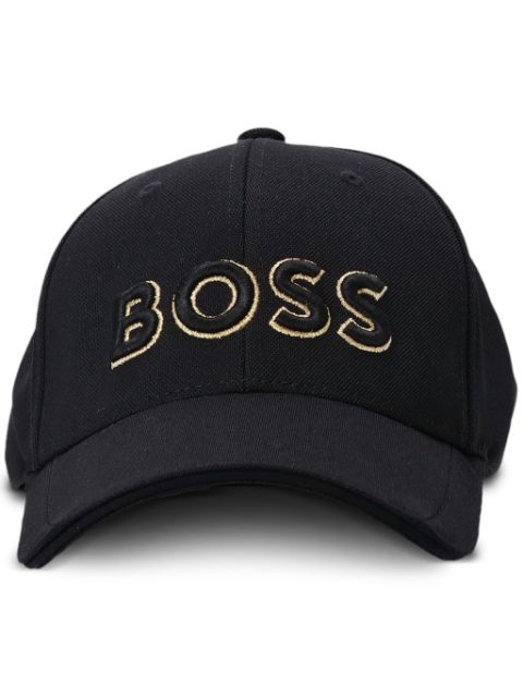 BOSS logo-embroidered cotton baseball cap