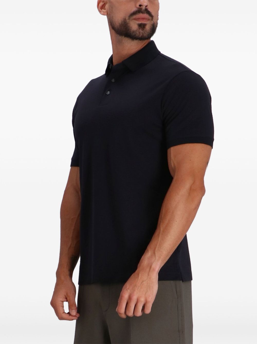 Emporio Armani Front-zipped polo shirt Men