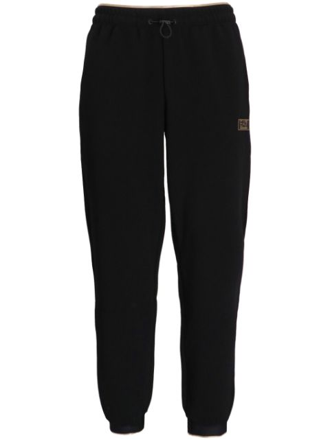 Ea7 Emporio Armani logo-applique pique track pants Men