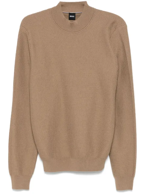 BOSS purl-knit jumper