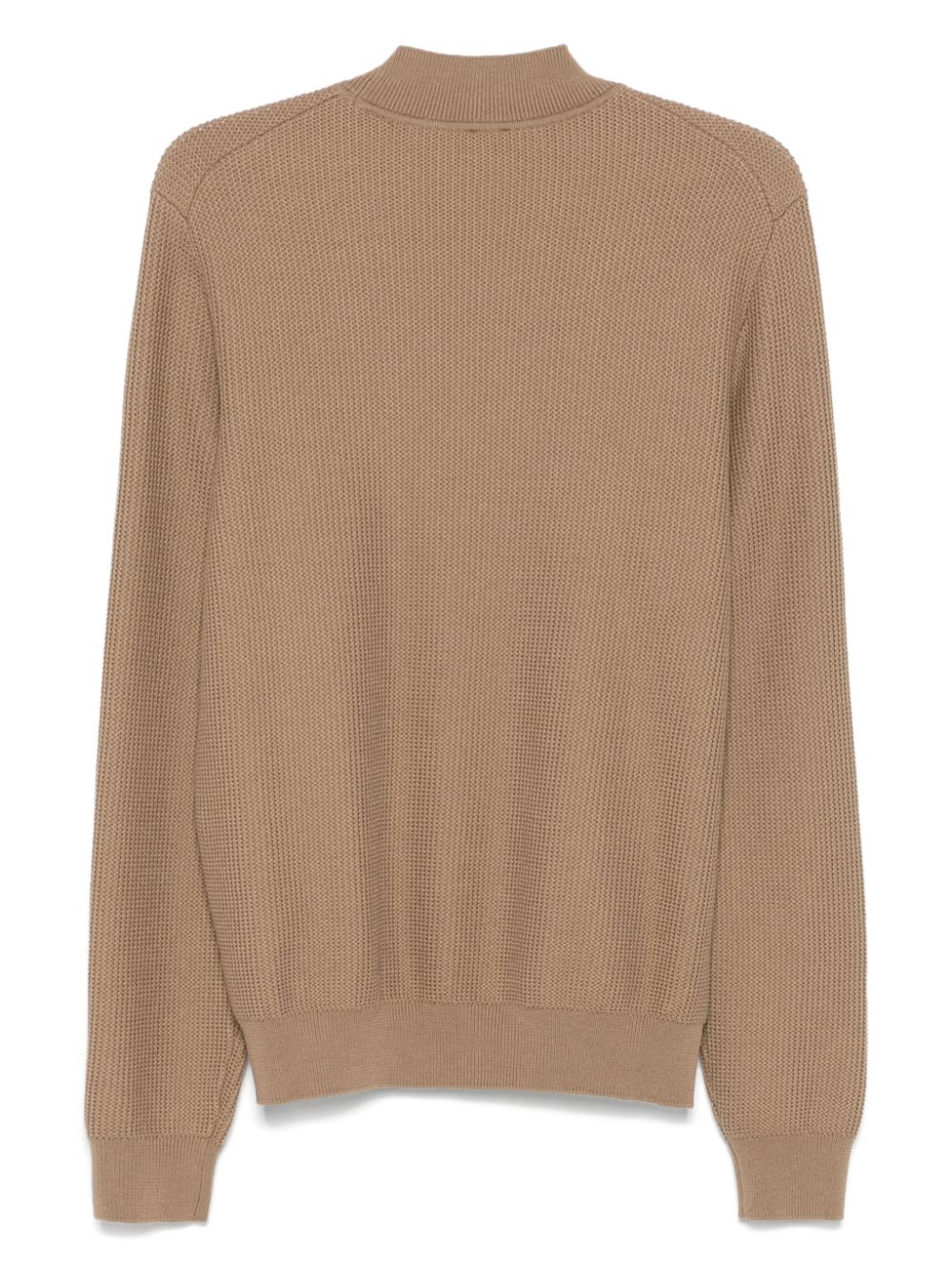 Shop Hugo Boss Purl-knit Jumper In Brown