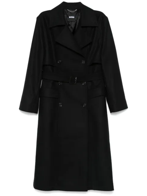 BOSS felted trench coat