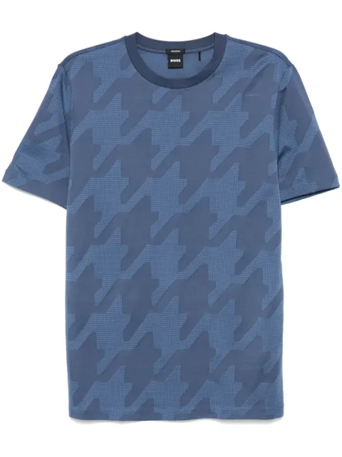 BOSS playera con motivo pied de poule