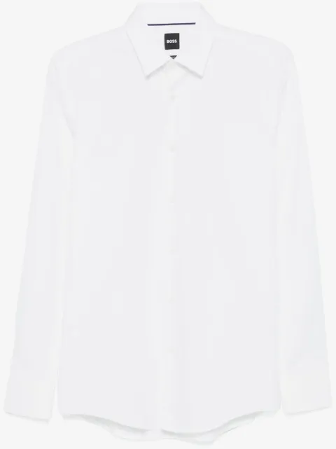 BOSS camisa de tejido entrelazado