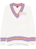 HUGO logo-patch sweater - White