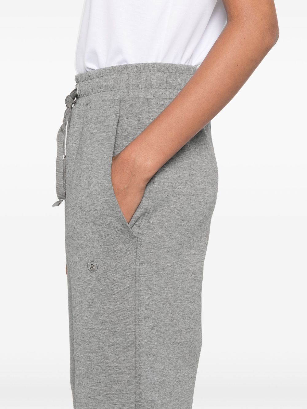 Shop Hugo Boss Mélange Track Pants In Grey