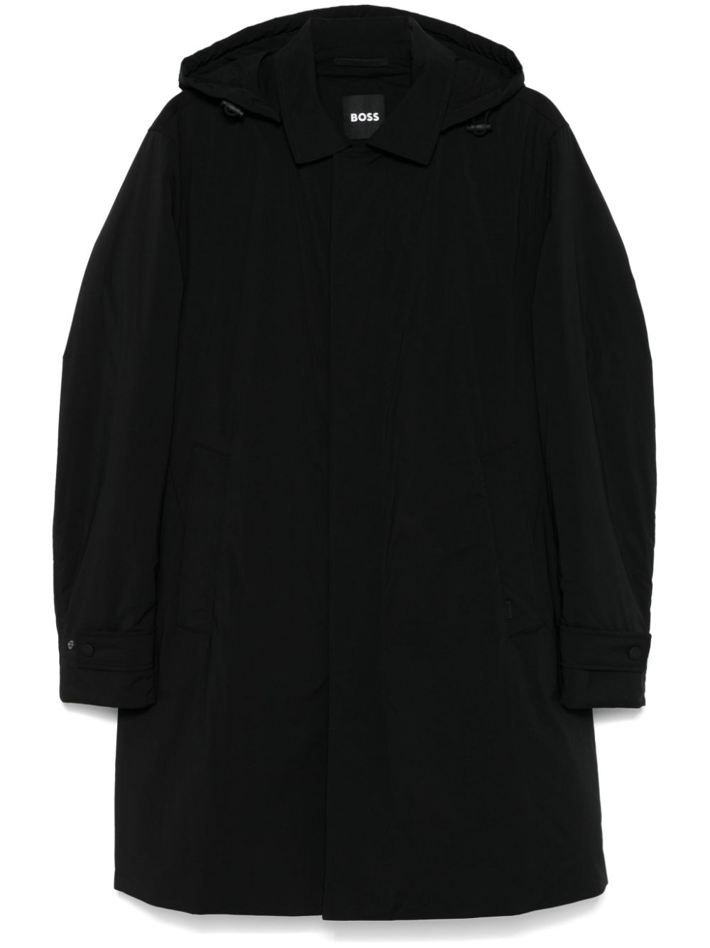 BOSS hooded coat - Black