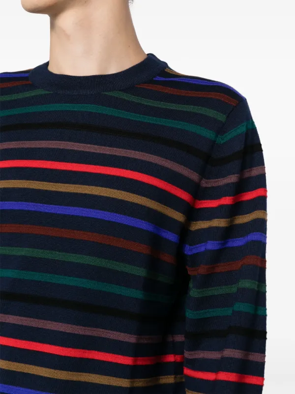 PS Paul Smith Crew Neck Sweater | Blue | FARFETCH CA