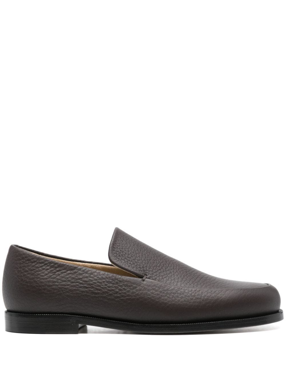 Shop Khaite The Alessio Loafers In Brown