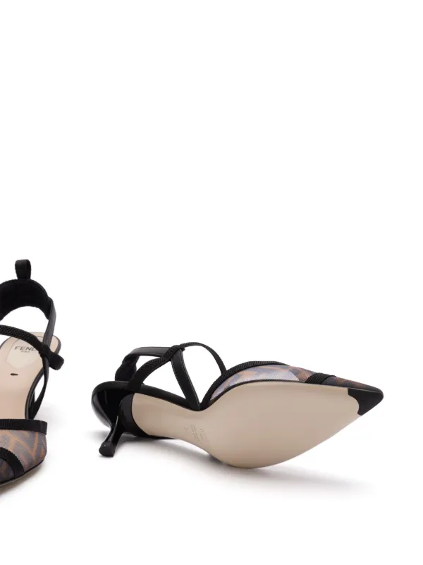 スポーティ【FENDI】Colibri スリングバックパンプス 55mm 24SS Fendi Colibri Lite 55MM Slingback Pumps | Saks Fifth Avenue