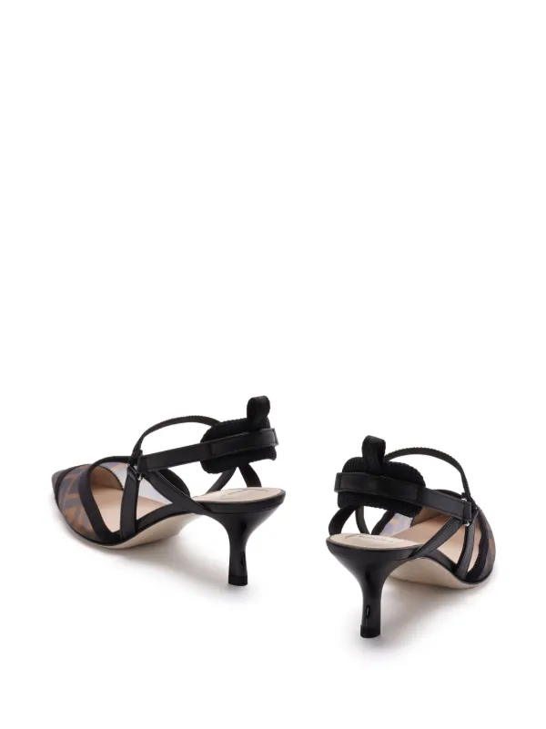 スポーティ【FENDI】Colibri スリングバックパンプス 55mm 24SS Fendi Colibri Lite 55MM Slingback Pumps | Saks Fifth Avenue