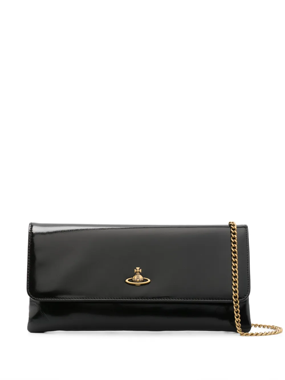 Vivienne Westwood flap-closure clutch bag – Black