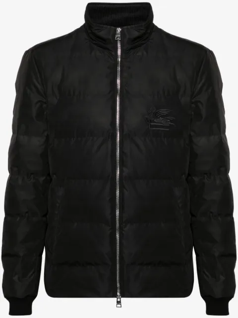 ETRO Pegaso-embroidered puffer jacket