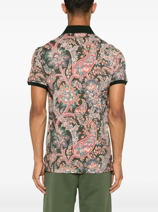 ETRO ペイズリー ポロシャツ | グリーン | FARFETCH JP