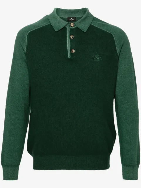 ETRO Pegaso-embroidered wool sweater